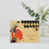 スイミングガール~はがき/招待状/RSVP インビテーションポストカード (スタンド正面)