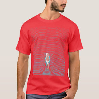 スイミングキャットサマーブルーラインズバイトベフォンセカ Tシャツ