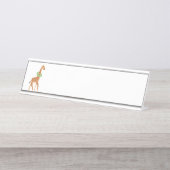 スイミングキリン デスクネームプレート (正面)