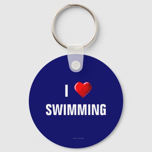 スイミングキーチェーンが大好き キーホルダー (正面)