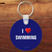 スイミングキーチェーンが大好き キーホルダー (正面)