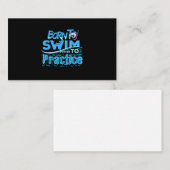 スイミングギフトおもしろいスイミングデザイン 名刺 (正面/裏面)