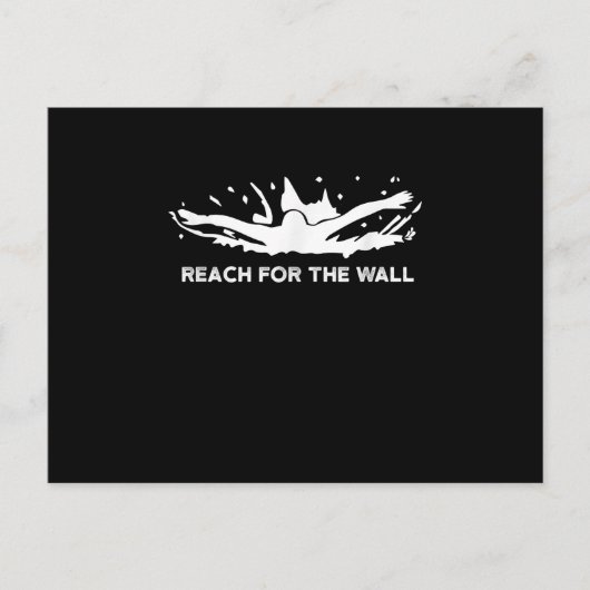 スイミングギフトおもしろい泳ぐ人スポーツスイムチーム インビテーションポストカード (正面)