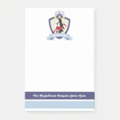 スイミングクパーソナライズされたラブクレストカワイペンギンキッズ ポストイット (正面)