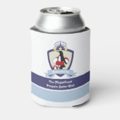 スイミングクラブクレストカワイペンギン子供の名前 缶クーラー (缶裏面)