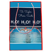 スイミングクリスマスミディアム抱き枕 ミディアムペーパーバッグ (正面)