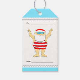 スイミングクリスマス ギフトタグ