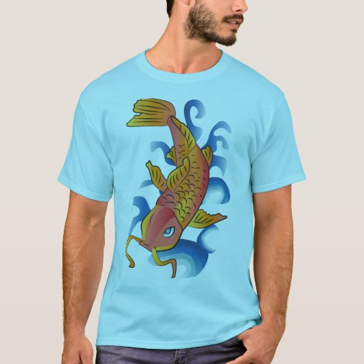 スイミングコイフィッシュイラストレーション Tシャツ (正面)
