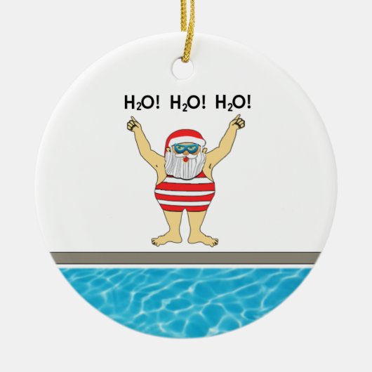 スイミングコレクション – クリスオーナメント セラミックオーナメント (正面)