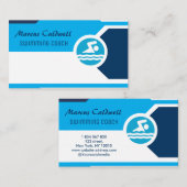 スイミングコーチインストラクター 名刺 (正面/裏面)