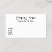 スイミングコーチビジネスカード 名刺 (裏面)