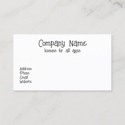 スイミングコーチビジネスカード 名刺 (裏面)