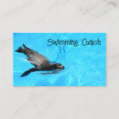 スイミングコーチビジネスカード 名刺 (正面)