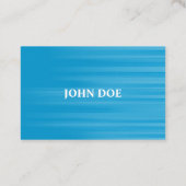 スイミングコーチブルーウォーター背景モノグラム 名刺 (裏面)