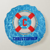 スイミングコーチプールリーフェサバー ラウンドクッション (裏面)
