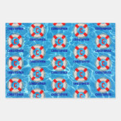 スイミングコーチプールリーフェサバー ラッピングペーパーシート (正面2)