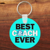 スイミングコーチ史上最高のコーチのチーム キーホルダー (正面)