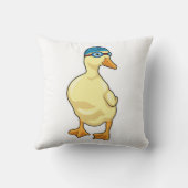 スイミングゴーグルで泳ぐときアヒル クッション (裏面)