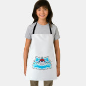 スイミングゴーグルで泳ぐサメ エプロン (インサイチュ)