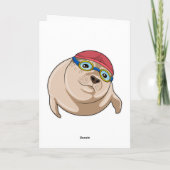 スイミングゴーグルで泳ぐ時のシール カード (裏面)