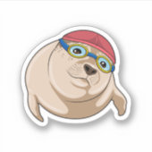 スイミングゴーグルで泳ぐ時のシール シール (正面)