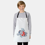 スイミングゴーグル付き海馬 エプロン (着用した状態)