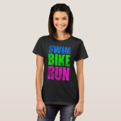 スイミングサイクリングランニングズKONA 2023トリアスリートメンズ Tシャツ (正面フル)