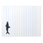 スイミングサメ ノートパッド (正面)