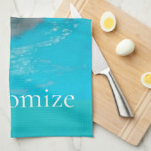 スイミングサンダー_コーブ キッチンタオル (四つ折り)