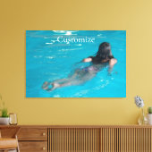 スイミングサンダー_コーブ キャンバスプリント (インサイチュ (リビング))