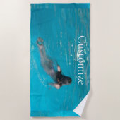 スイミングサンダー_コーブ ビーチタオル (正面)