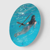 スイミングサンダー_コーブ ラージ壁時計 (傾斜)