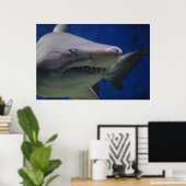 スイミングシャーク自然ウォールポスター ポスター (ホームオフィス)