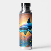 スイミングシャークin海 ウォーターボトル (左面)