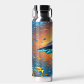スイミングシャークin海 ウォーターボトル (正面)