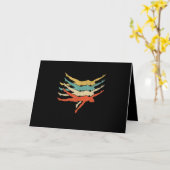 スイミングシルエット60s 70sギフトチームスポーツ カード (黄色い花)