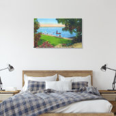 スイミングシーンアットカイガレイク州パーク キャンバスプリント (インサイチュ (寝室))