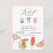 スイミングスイーツカクテルバチェロレッテ 招待状 (正面/裏面)