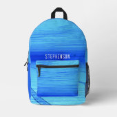 スイミングスポパーソナライズされたート プリントバックパック (正面)