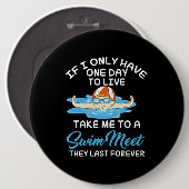 スイミングスポーツギフト 缶バッジ (正面&裏面)