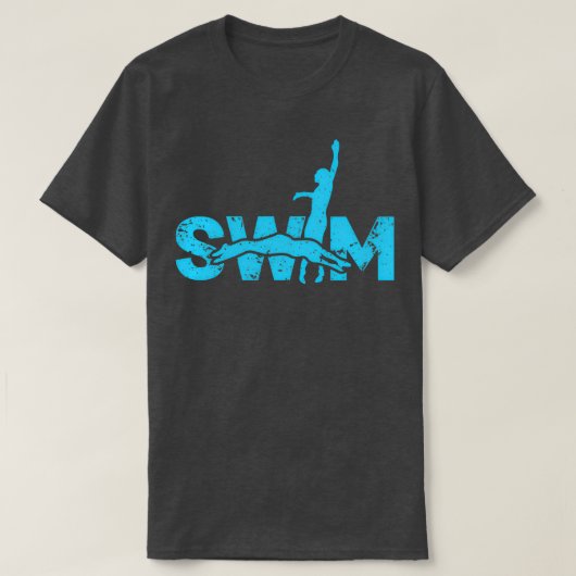 スイミングスポーツギフト Tシャツ (デザイン正面)