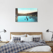 スイミングタンクのビューBoyesホット春, CA キャンバスプリント (インサイチュ (寝室))