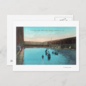 スイミングタンクのビューBoyesホット春, CA ポストカード (正面/裏面)