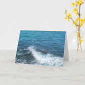 スイミングタートグリーティングカ空白のード（内部） カード (黄色い花)