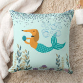 スイミングダックスシャンドマーメイド装飾用クッション クッション (ブランケット)