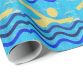 スイミングチャンピオンカッコいい：暑い時の心 ラッピングペーパー (ロールコーナー)