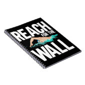 スイミングチームおもしろい泳ぐ人引用文 ノートブック (右側)