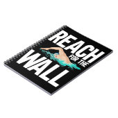 スイミングチームおもしろい泳ぐ人引用文 ノートブック (左側)