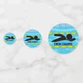 スイミングデザインテーブル紙吹雪 コンフェッティ (正面)