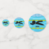 スイミングデザインテーブル紙吹雪 コンフェッティ (裏面)